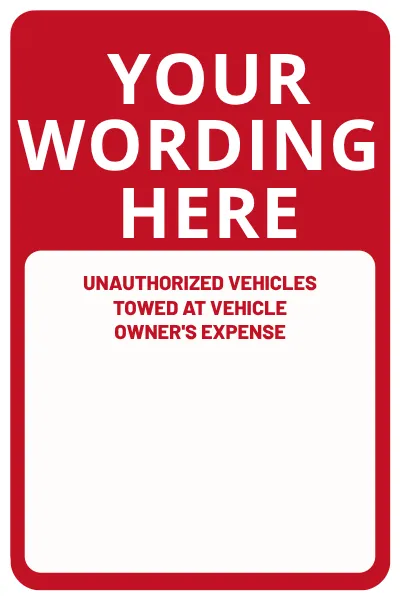 Professional Towing Sign