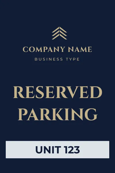 Premium Reserved Parking Sign