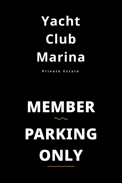 Premium Member Parking Sign