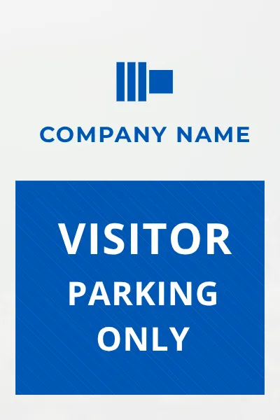 Professional Visitor Parking Sign