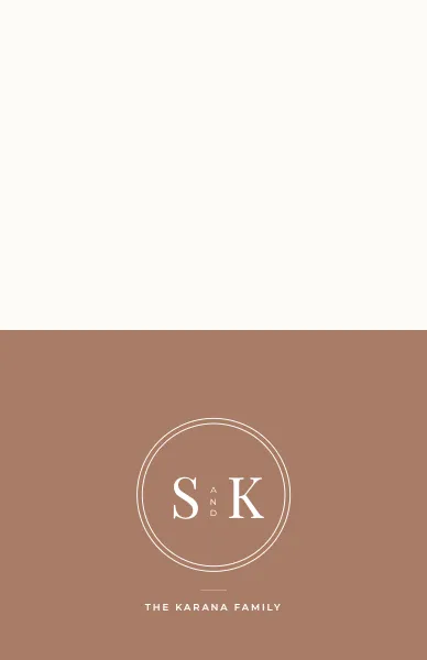 Elegant Monogram Card