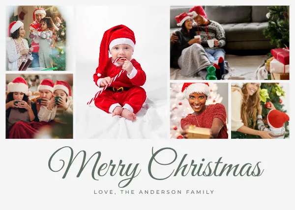 Christmas Greeting Card Multiple Images