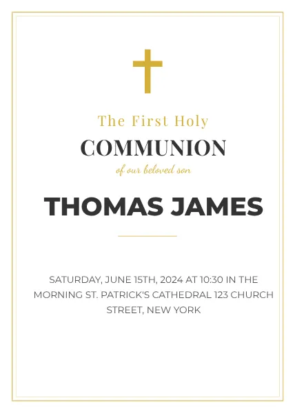 Communion Invitation Collection