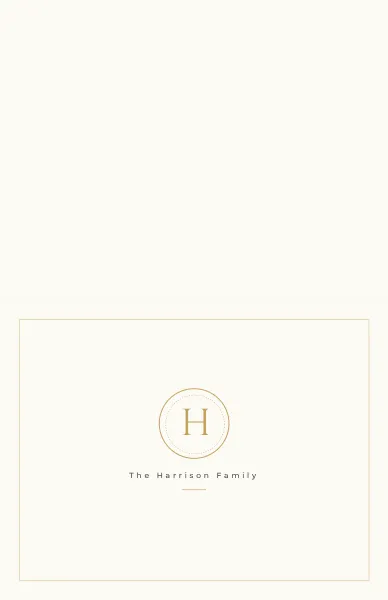 Elegant Family Note Card