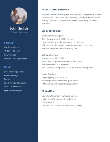 Free Resume Example