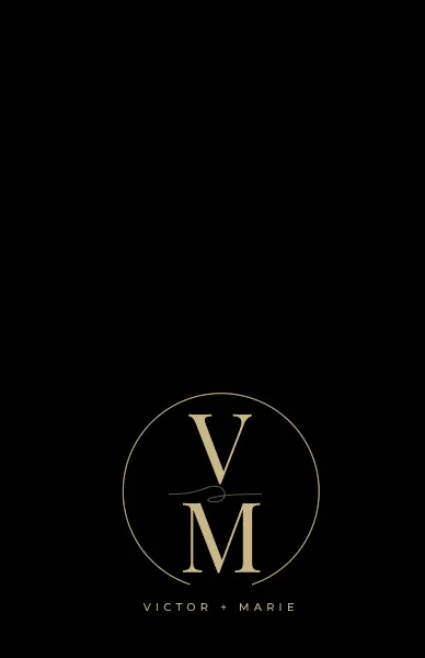 Copy of Elegant Wedding Monogram Card