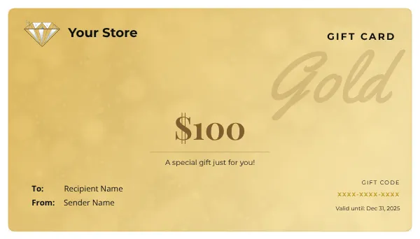 Free Gift Card Example