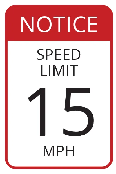 Regulatory Speed Limit Sign