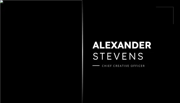 Premium Minimalist Business Card