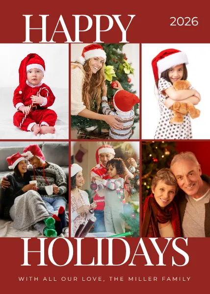 Editorial Holiday Greeting Card