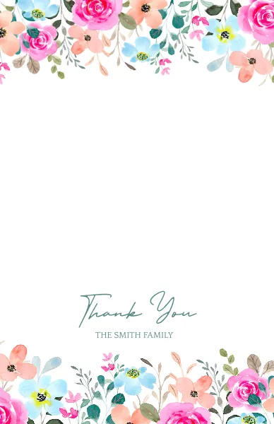 Thank You Card Floral 1
