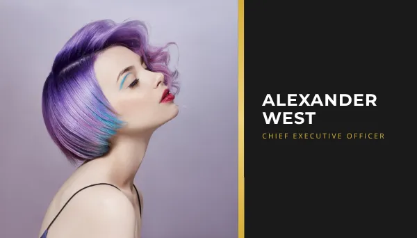 Premium Portrait Business Card