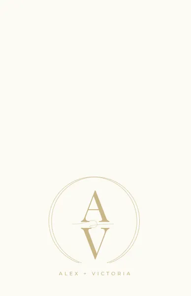 Elegant Wedding Monogram Card