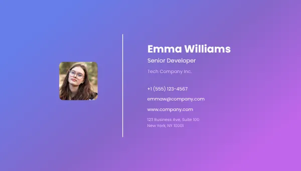 Free Business Card Example