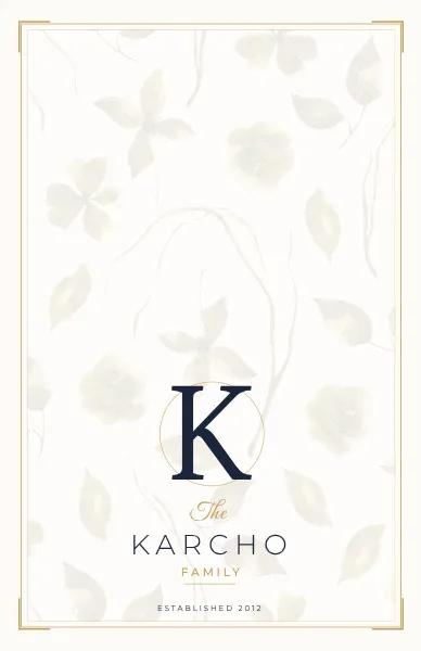 Copy of Family Monogram Folded Card 4/4