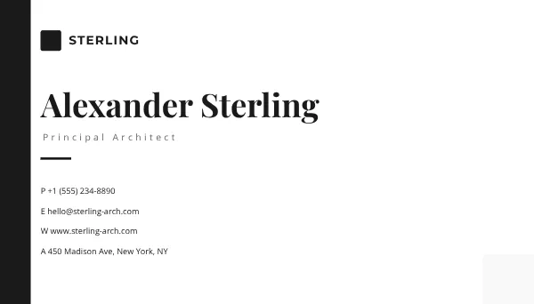 Premium Minimalist Business Card