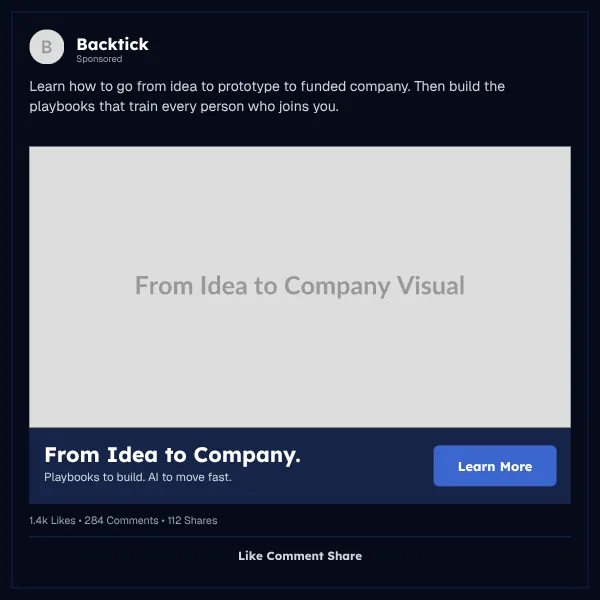Facebook Post - Backtick Modern SaaS