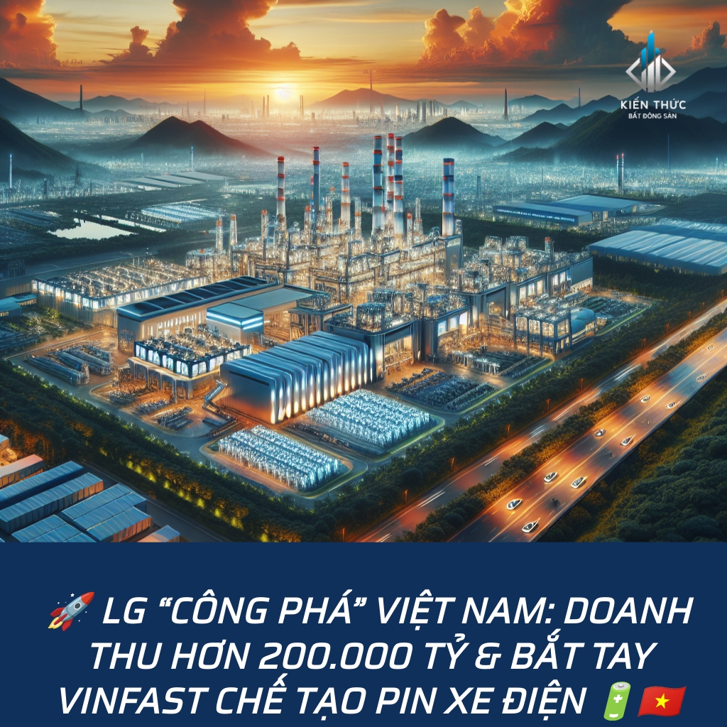 LG tại Việt Nam - Đầu tư công nghệ điện tử và pin xe điện