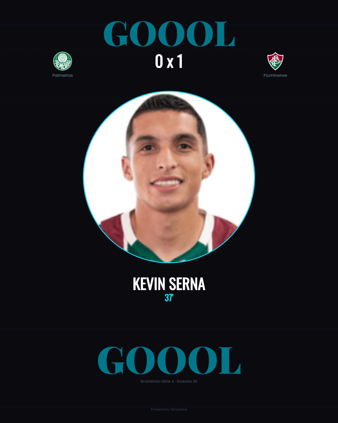 Kevin Serna - Palmeiras 0 x 1 Fluminense