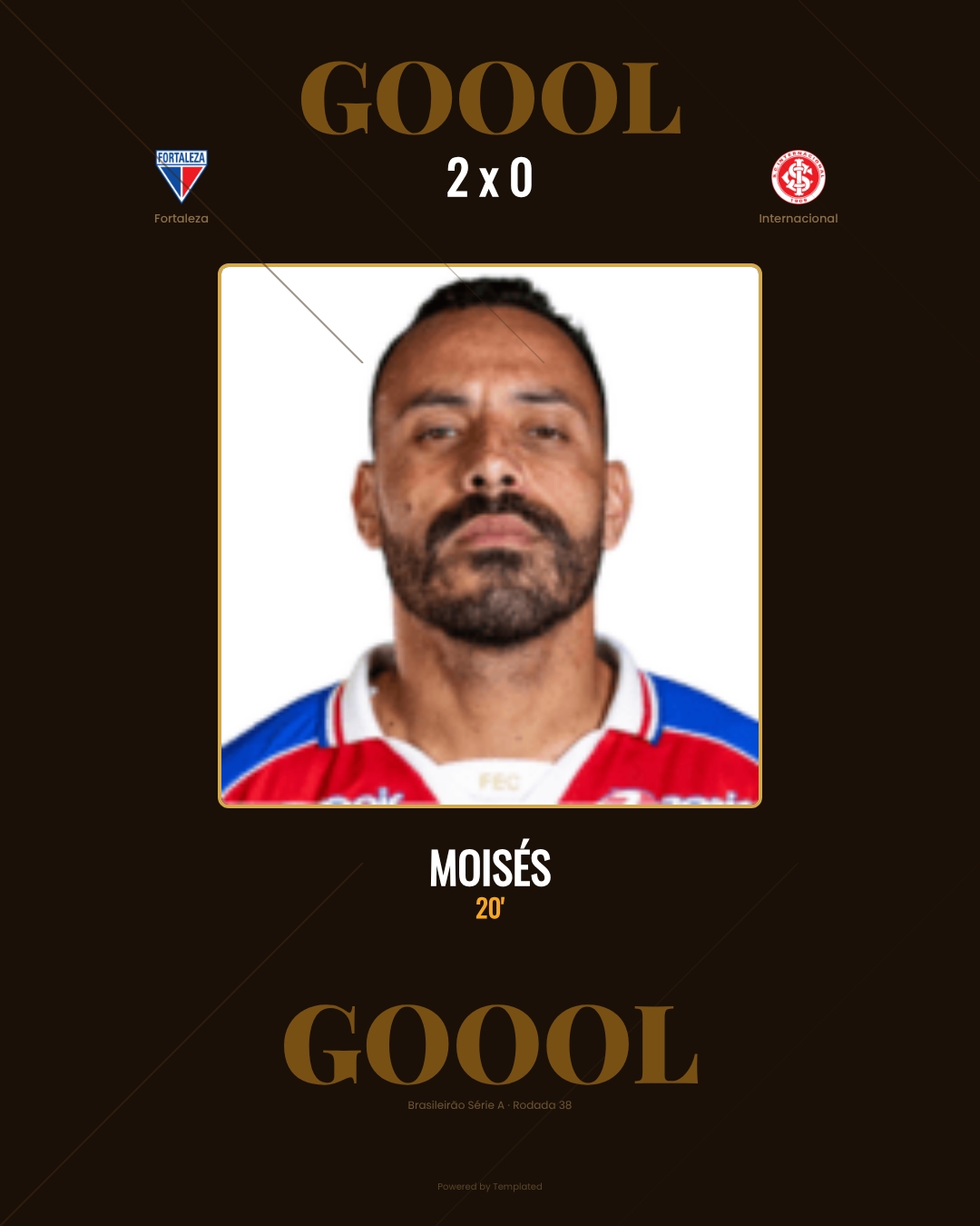 Moisés - Fortaleza 2 x 0 Internacional