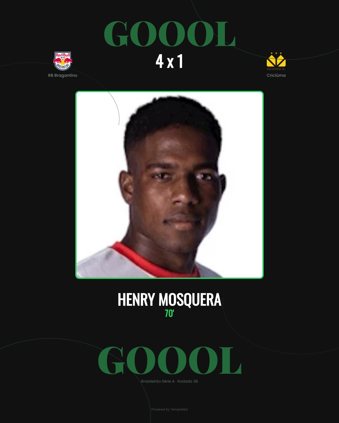 Henry Mosquera - RB Bragantino 4 x 1 Criciúma