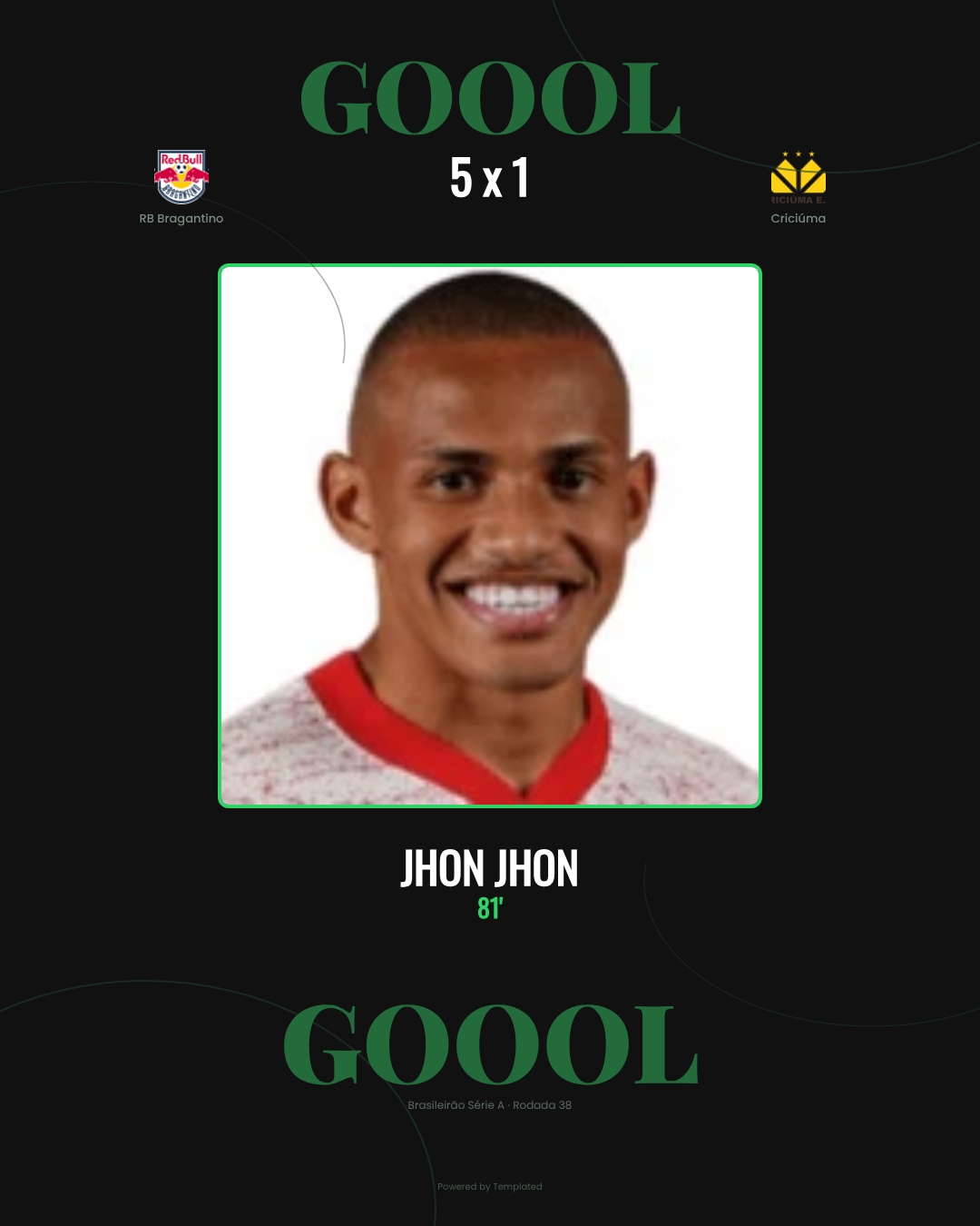 Jhon Jhon - RB Bragantino 5 x 1 Criciúma