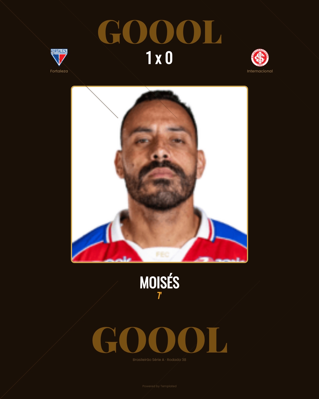 Moisés - Fortaleza 1 x 0 Internacional
