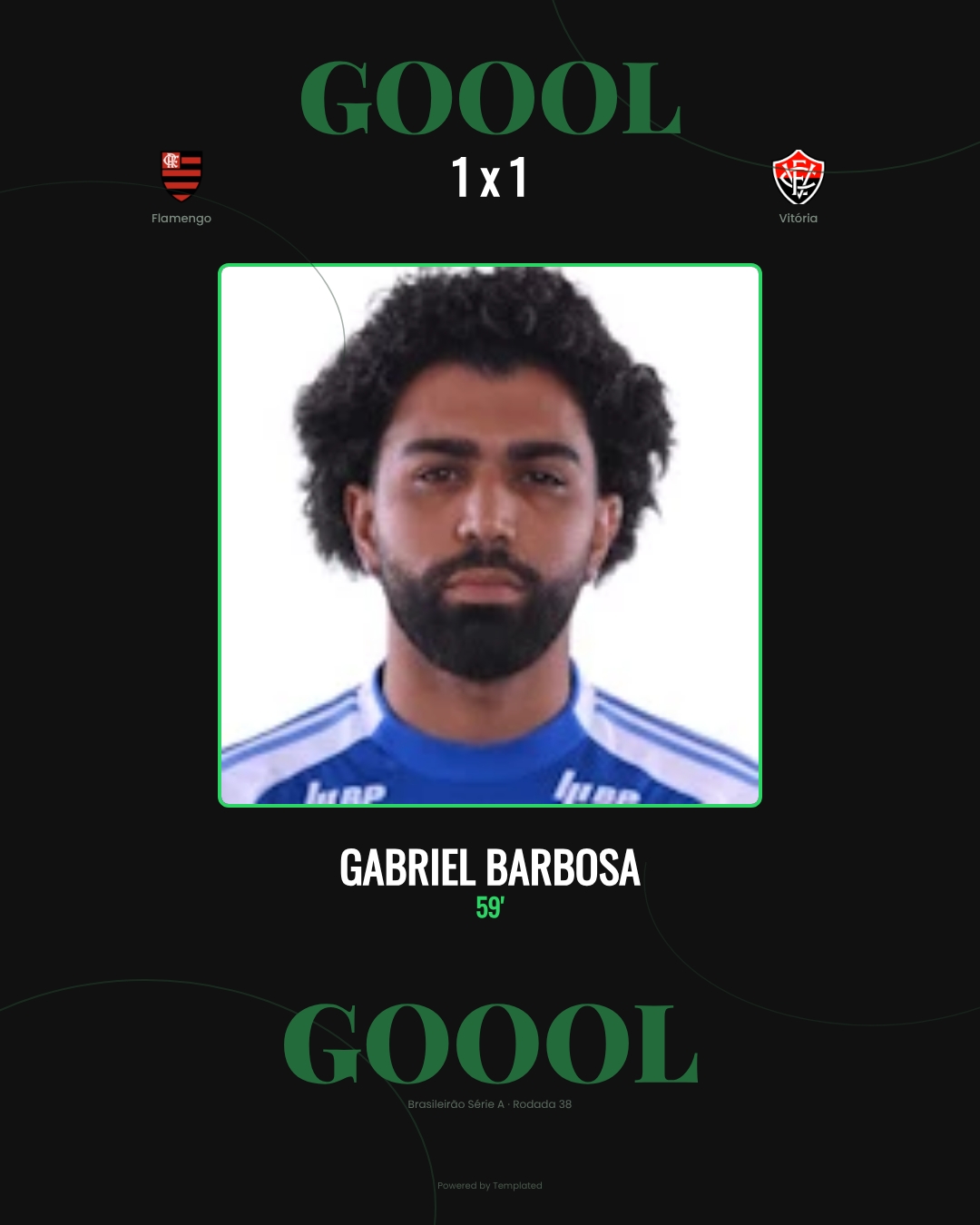 Gabriel Barbosa - Flamengo 1 x 1 Vitória