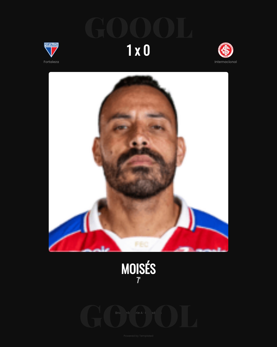 Moisés - Fortaleza 1 x 0 Internacional