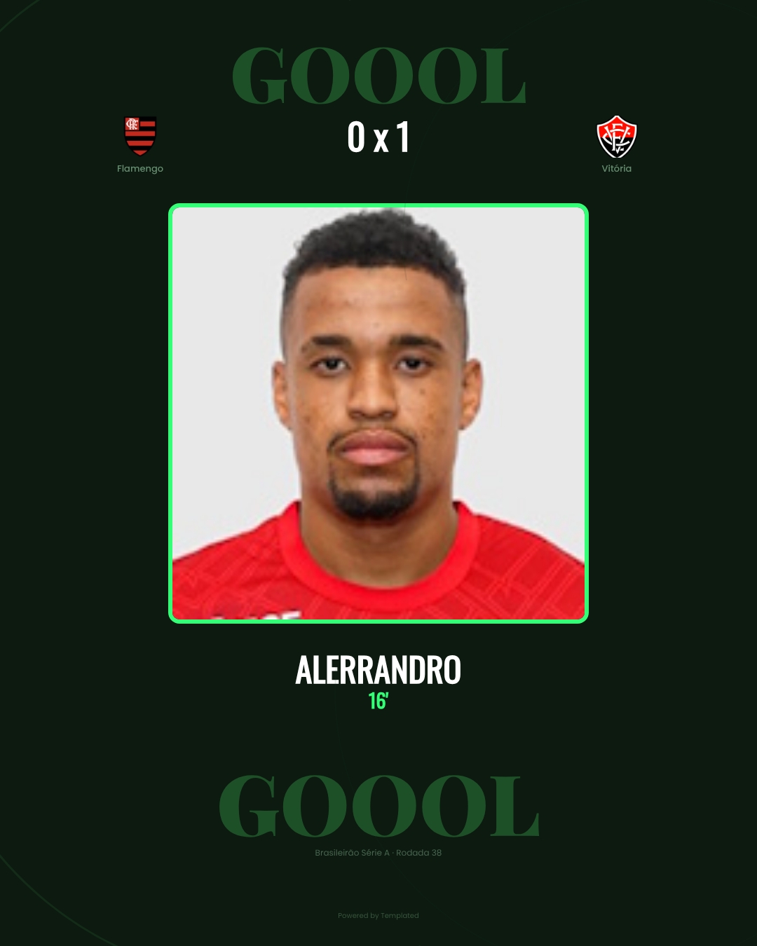 Alerrandro - Flamengo 0 x 1 Vitória