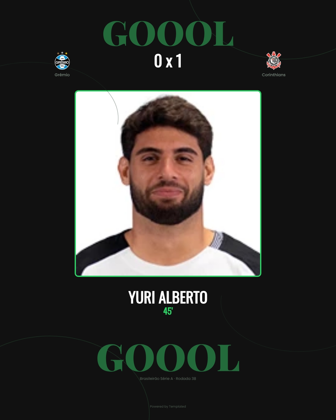 Yuri Alberto - Grêmio 0 x 1 Corinthians