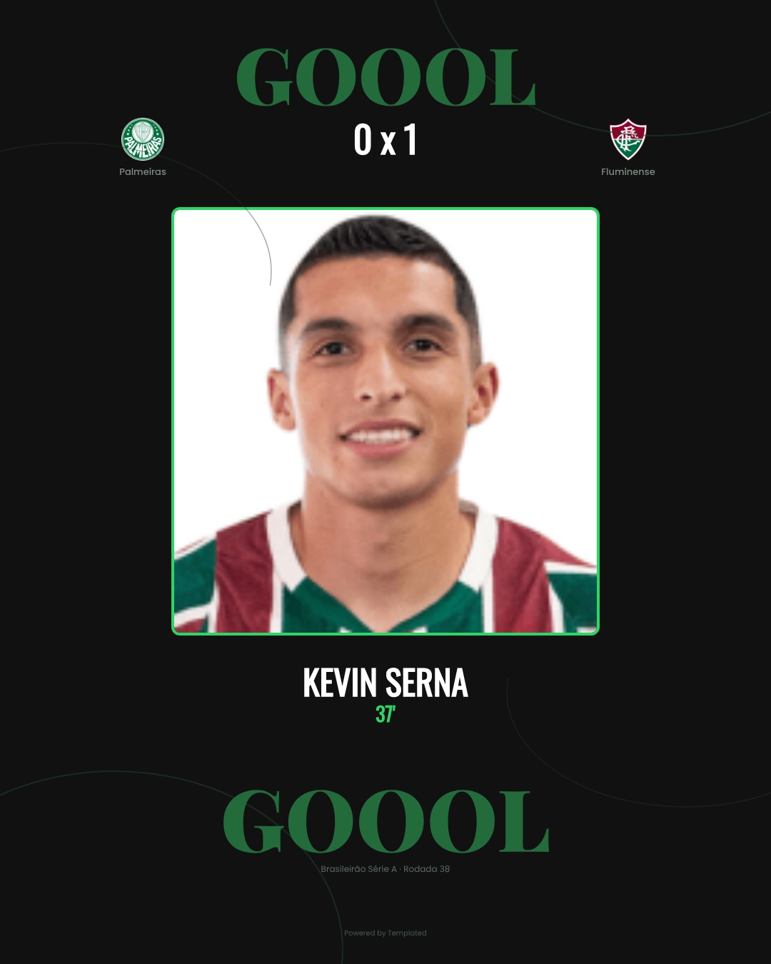 Kevin Serna - Palmeiras 0 x 1 Fluminense