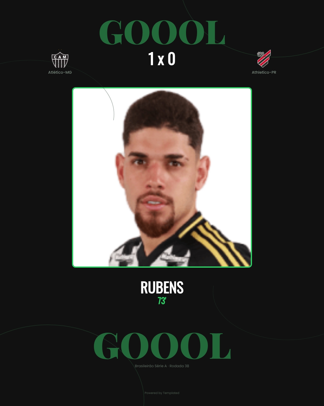 Rubens - Atlético-MG 1 x 0 Athletico-PR