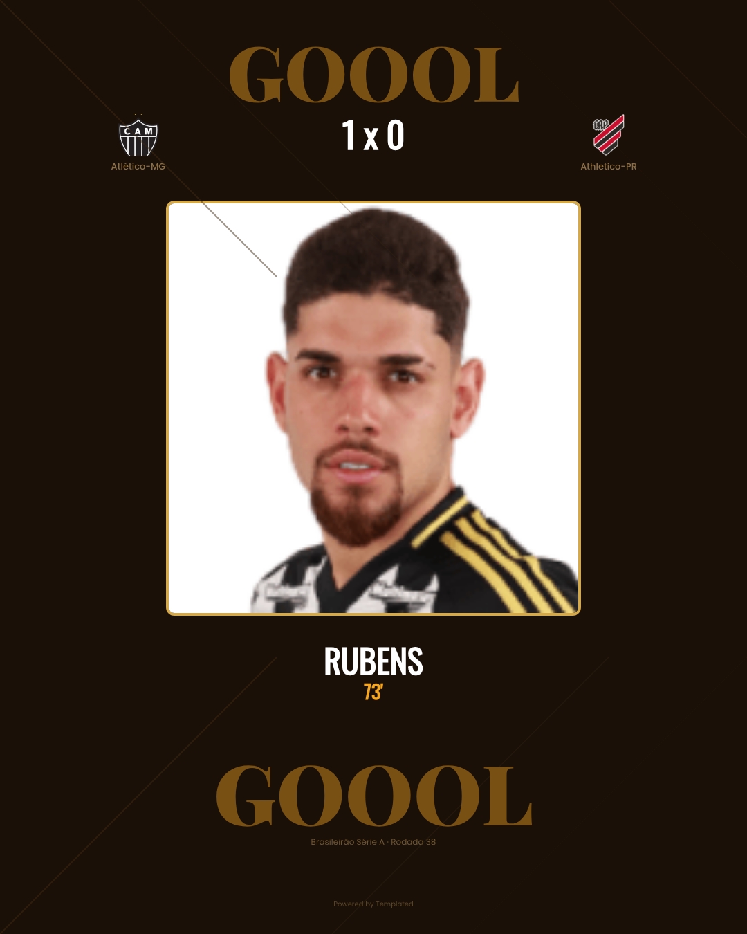 Rubens - Atlético-MG 1 x 0 Athletico-PR