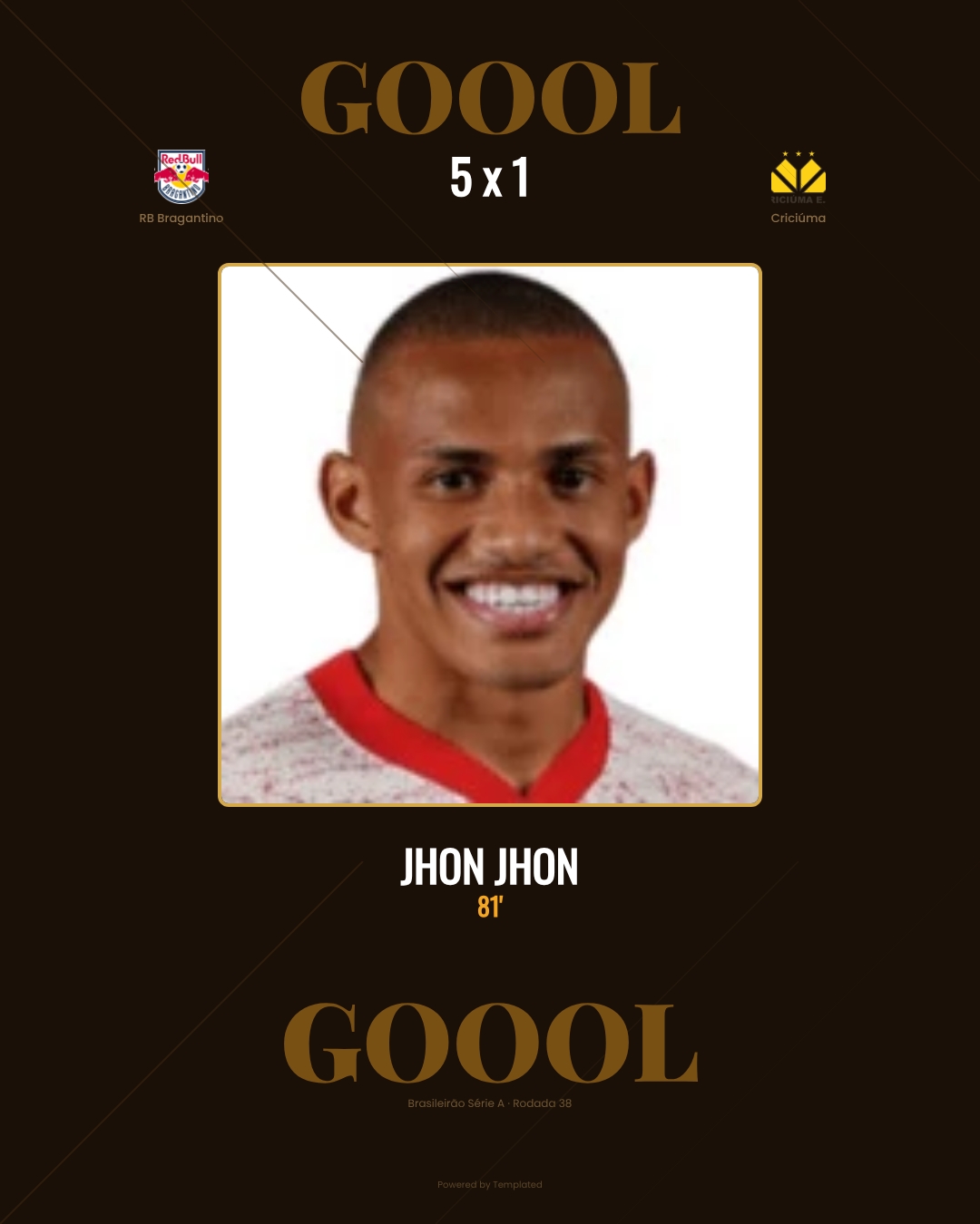 Jhon Jhon - RB Bragantino 5 x 1 Criciúma