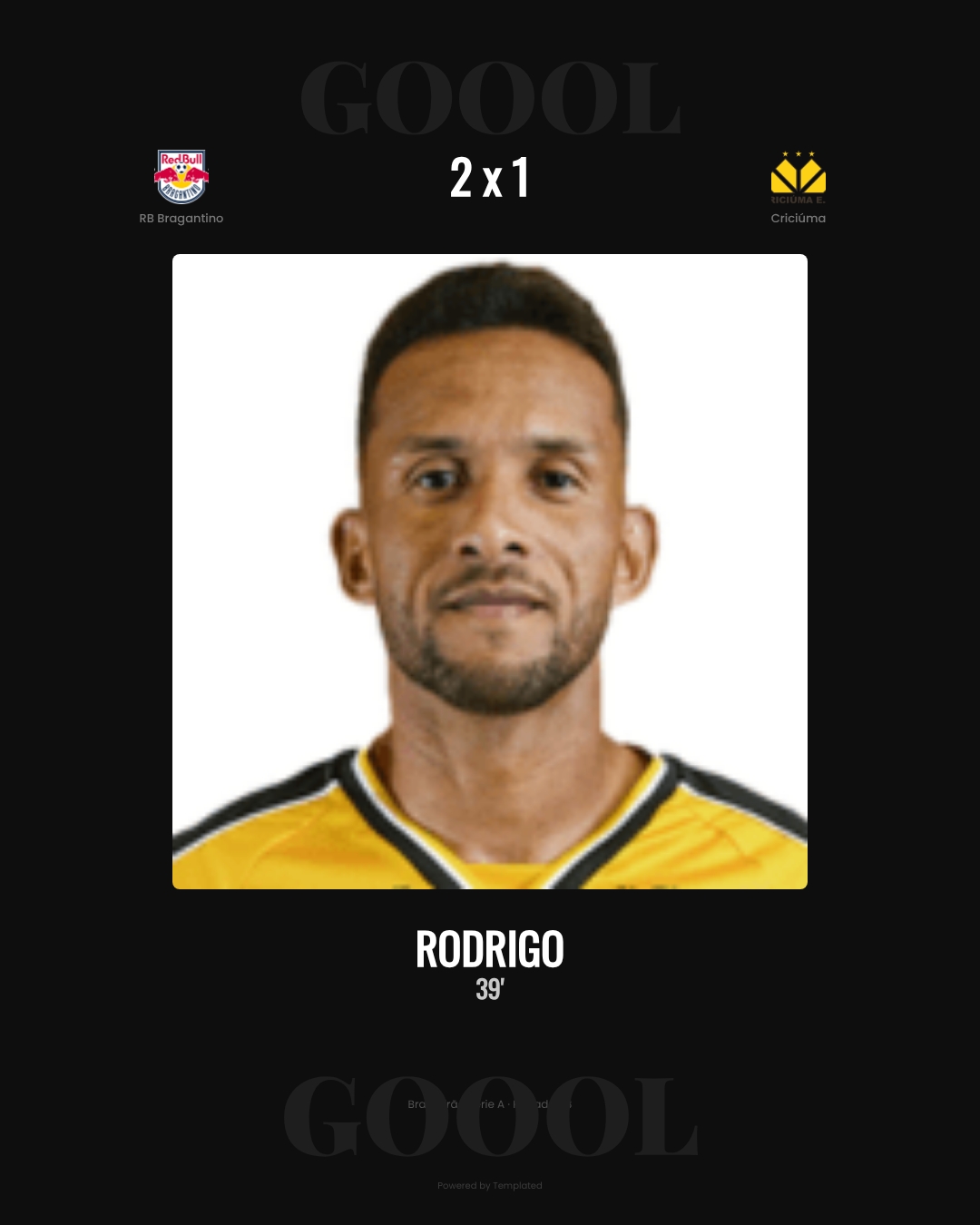 Rodrigo - RB Bragantino 2 x 1 Criciúma