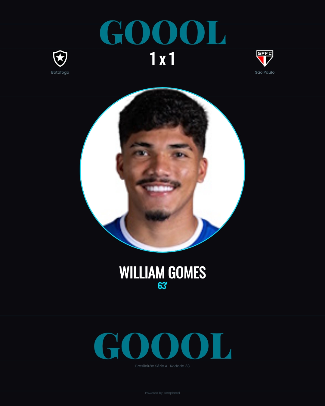 William Gomes - Botafogo 1 x 1 São Paulo