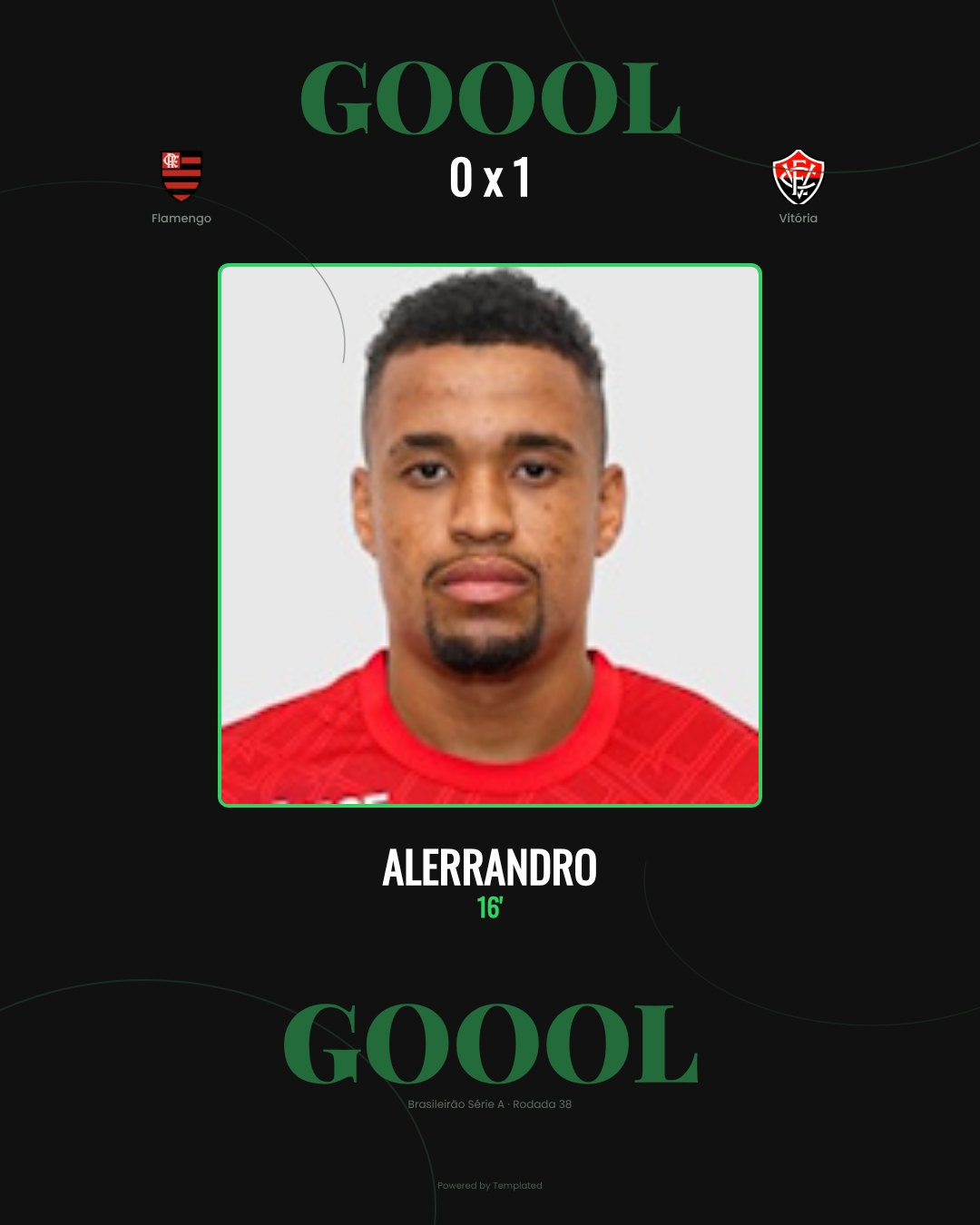 Alerrandro - Flamengo 0 x 1 Vitória