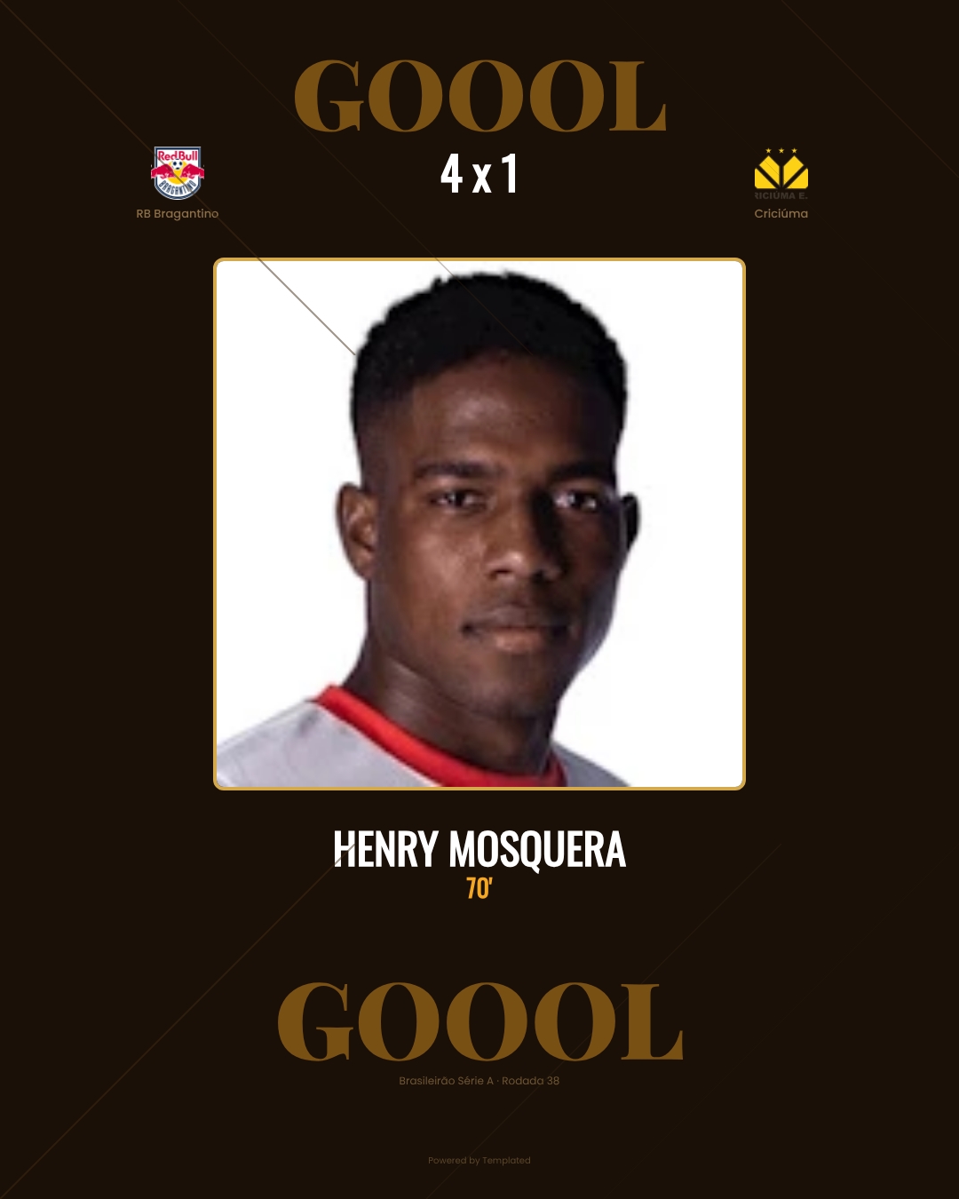 Henry Mosquera - RB Bragantino 4 x 1 Criciúma