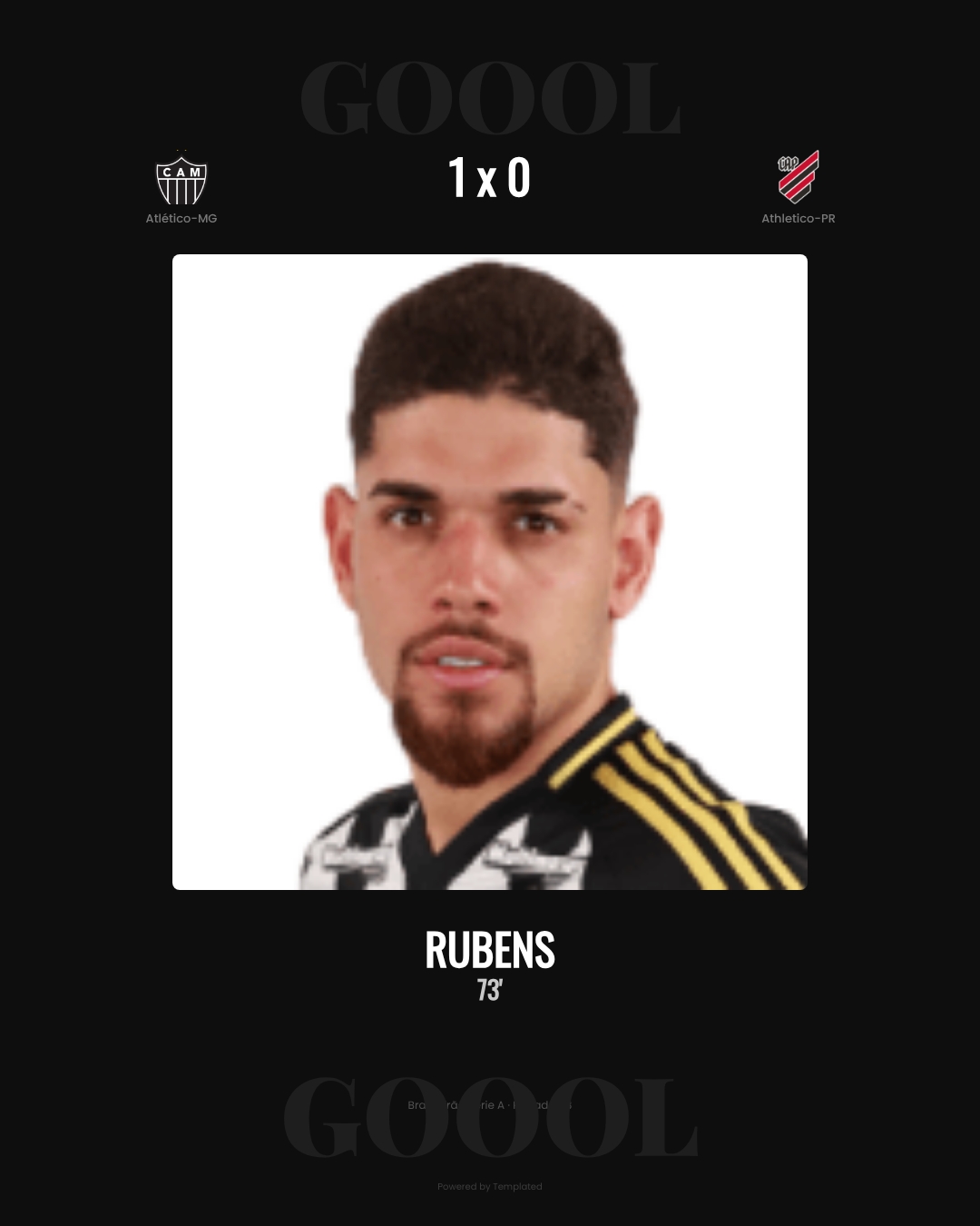 Rubens - Atlético-MG 1 x 0 Athletico-PR