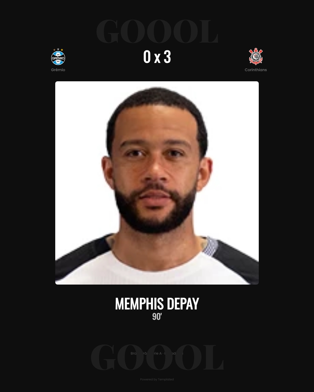 Memphis Depay - Grêmio 0 x 3 Corinthians