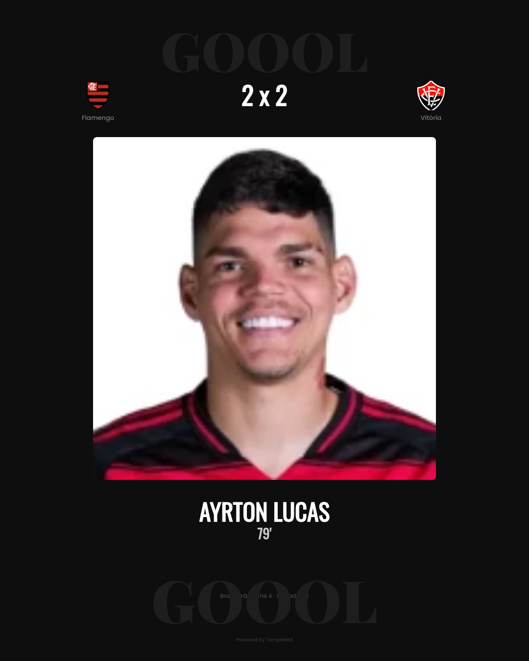 Ayrton Lucas - Flamengo 2 x 2 Vitória