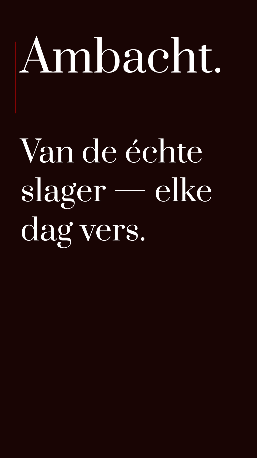 Voorbeeldpost van Lumaro voor een slagerij