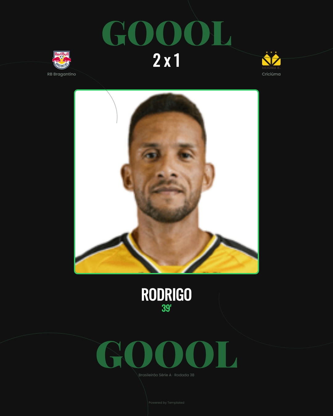 Rodrigo - RB Bragantino 2 x 1 Criciúma