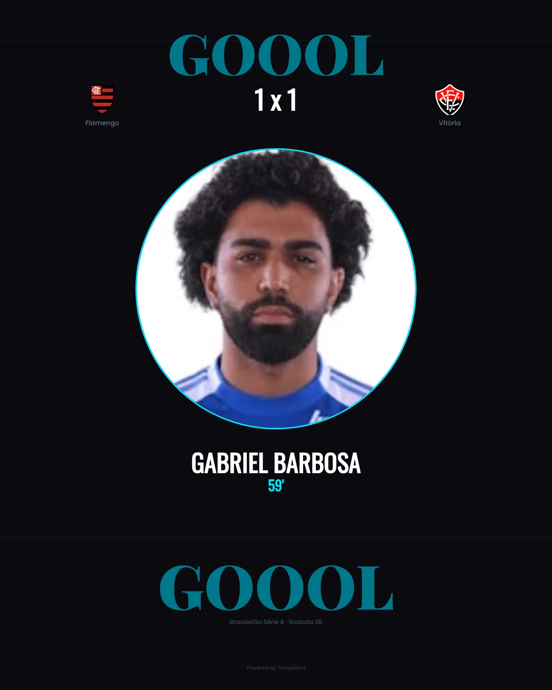 Gabriel Barbosa - Flamengo 1 x 1 Vitória