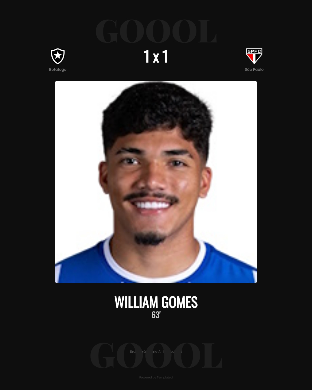 William Gomes - Botafogo 1 x 1 São Paulo