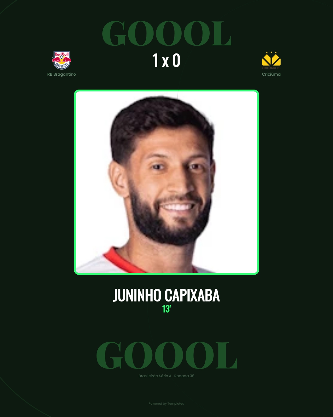 Juninho Capixaba - RB Bragantino 1 x 0 Criciúma