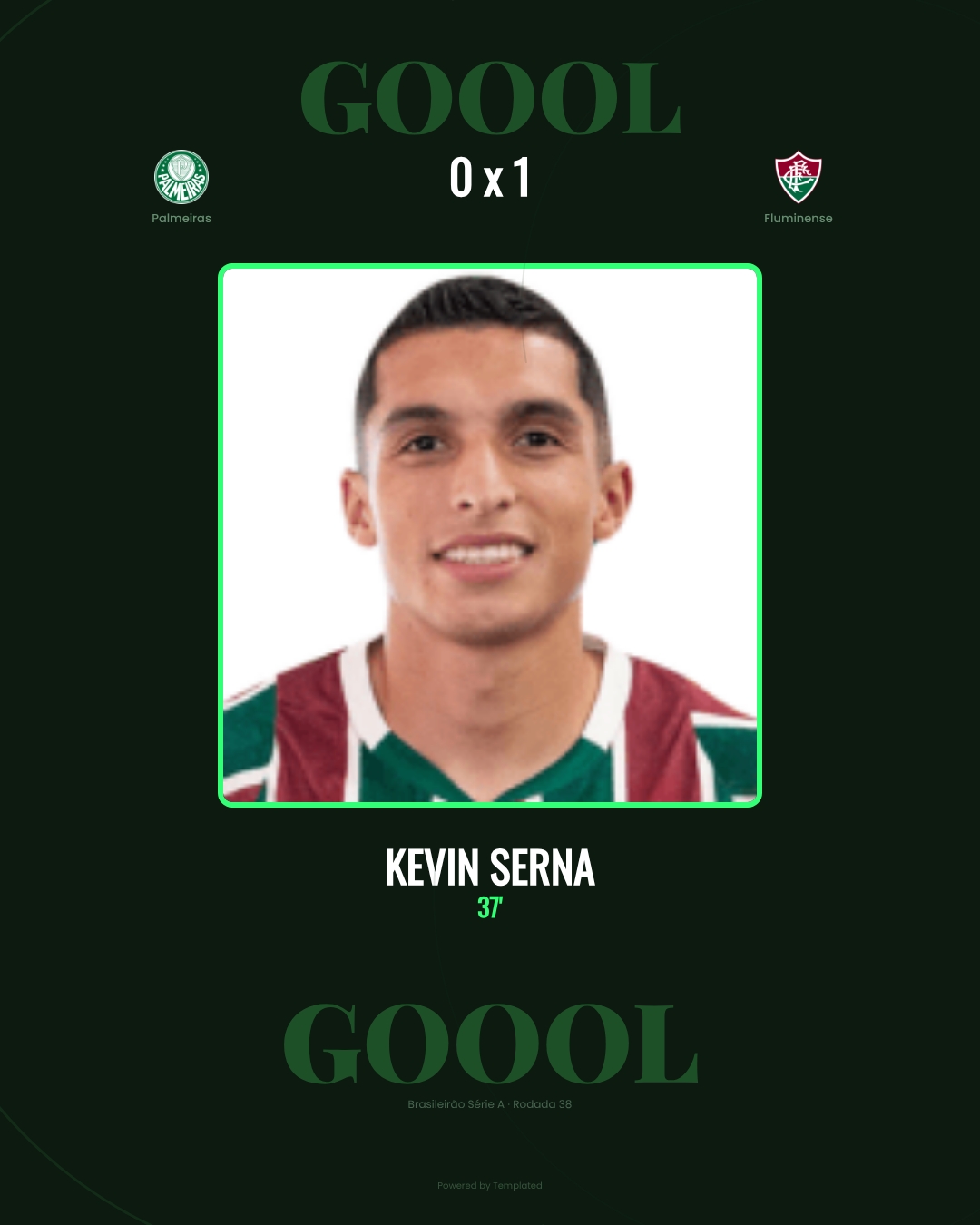 Kevin Serna - Palmeiras 0 x 1 Fluminense