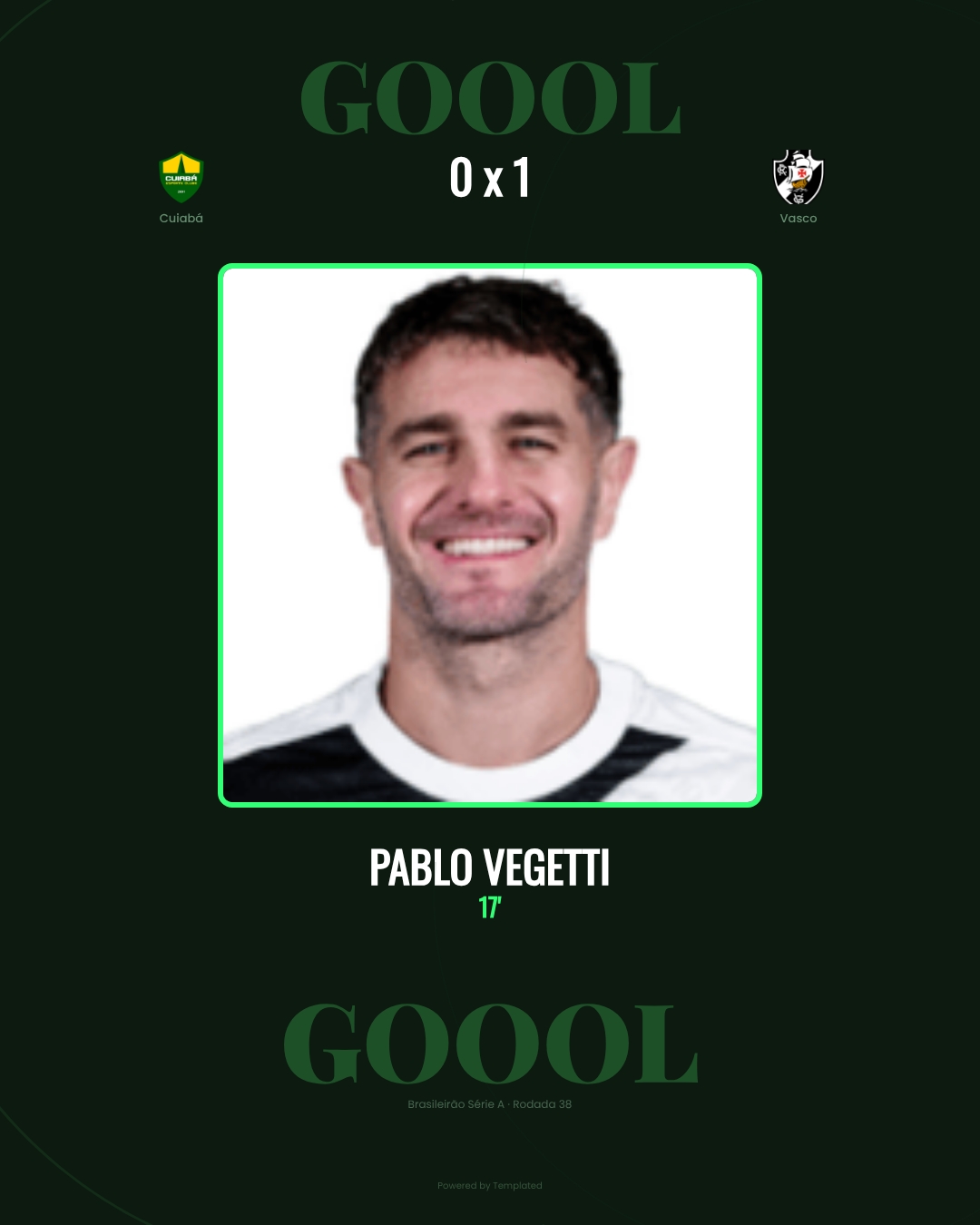 Pablo Vegetti - Cuiabá 0 x 1 Vasco