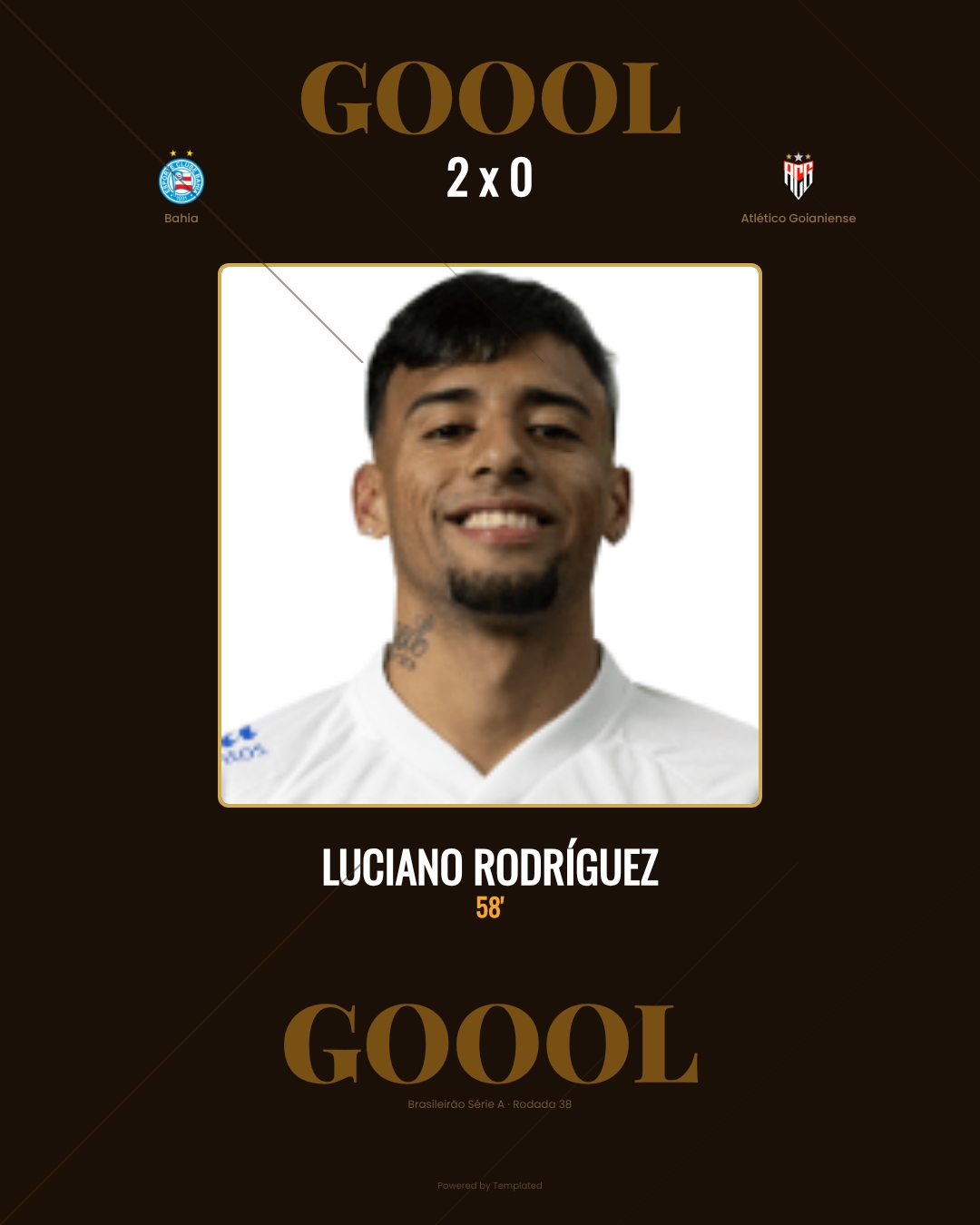 Luciano Rodríguez - Bahia 2 x 0 Atlético Goianiense